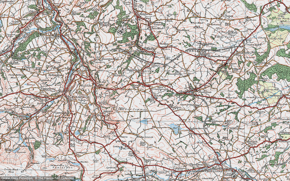 Old Map of Park Head, 1924 in 1924