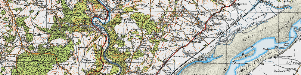 Old map of Beacon Ash in 1919