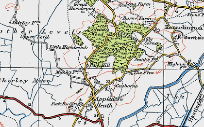 Old map of Park Hill in 1921