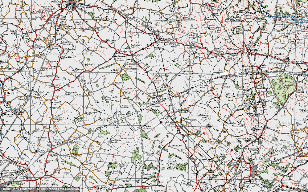 Old Map of Park Hill, 1923 in 1923