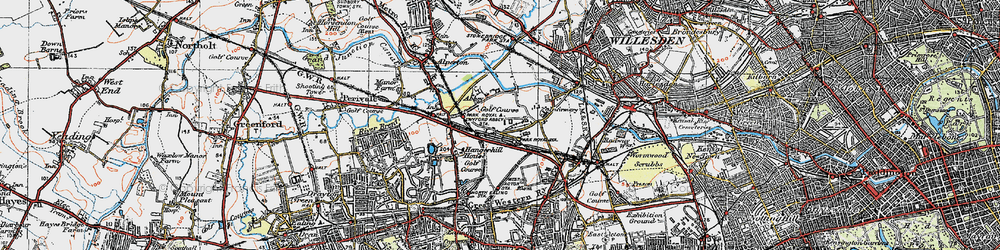 Old map of Park Royal in 1920
