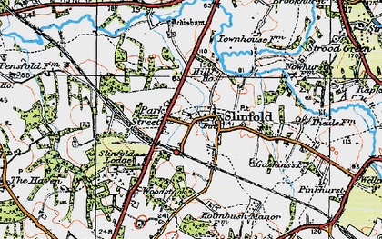 Old map of Park Street in 1920