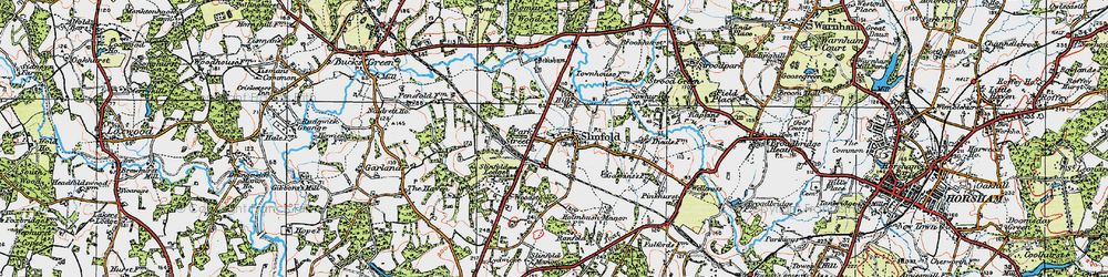 Old map of Park Street in 1920