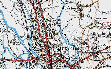 Old map of Park Town in 1919