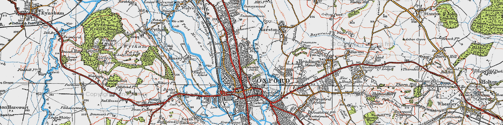 Old map of Park Town in 1919