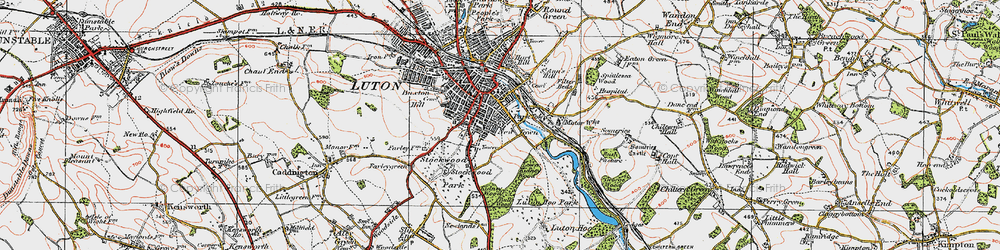 Old map of Park Town in 1920