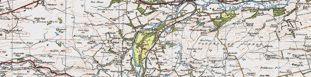 Old map of Broomhouse Common in 1925