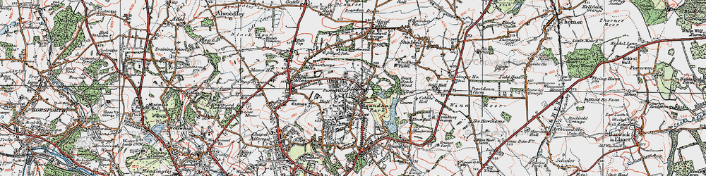Old map of Park Villas in 1925