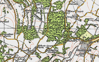 Old map of Park Wood in 1921