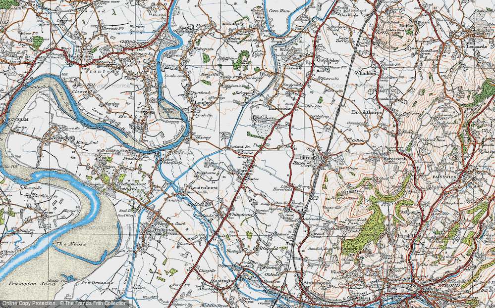 Old Map of Parkend, 1919 in 1919