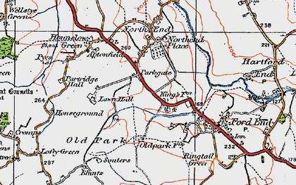 Old map of Blackchapel in 1919