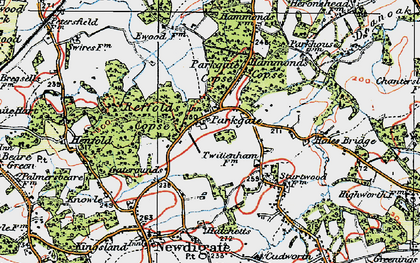 Old map of Parkgate in 1920