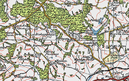 Old map of Parkgate in 1921
