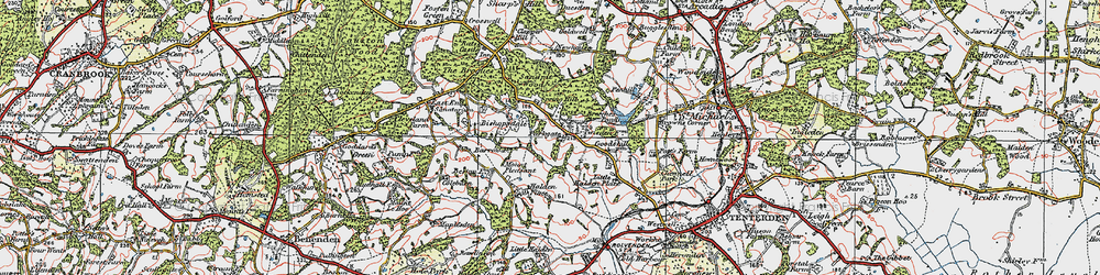 Old map of Parkgate in 1921