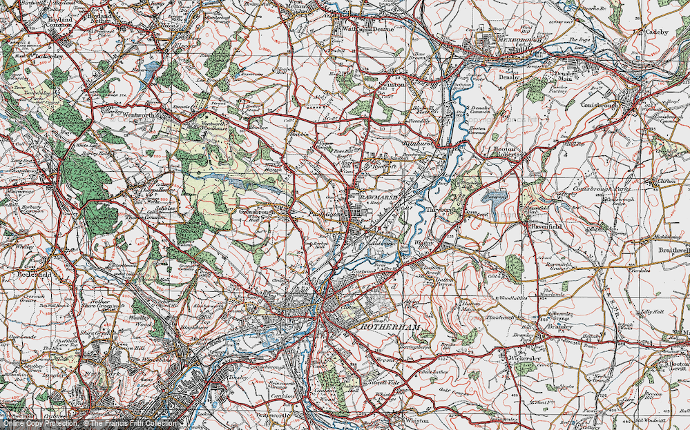 Old Map of Parkgate, 1924 in 1924