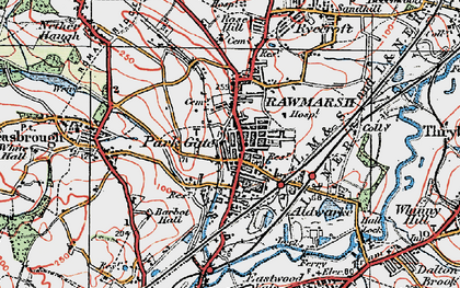 Old map of Parkgate in 1924