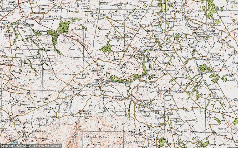 Old Map of Parkhead, 1925 in 1925