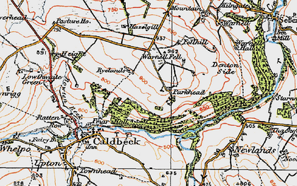 Old map of Parkhead in 1925