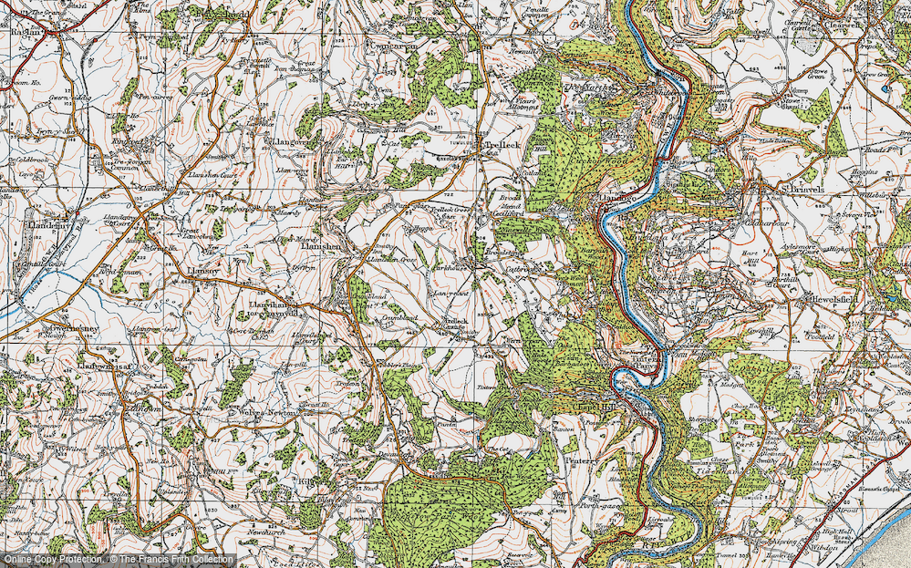 Old Map of Parkhouse, 1919 in 1919