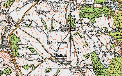 Old map of Parkhouse in 1919