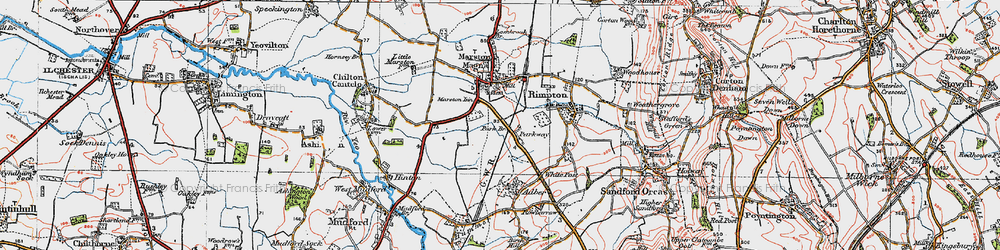 Old map of Parkway in 1919