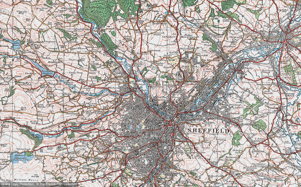 Old Map of Parkwood Springs, 1923 in 1923