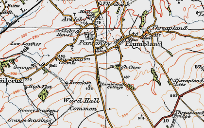 Old map of Parsonby in 1925