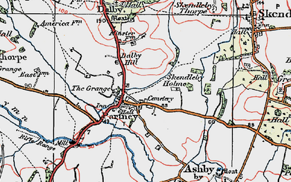 Old map of Partney in 1923