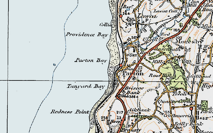 Old map of Parton in 1925