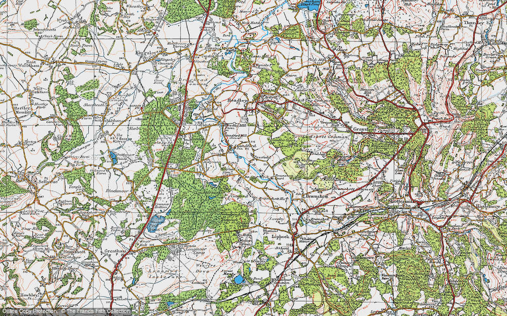 Old Map of Passfield, 1919 in 1919