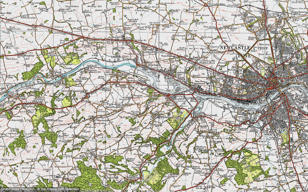 Old Map of Path Head, 1925 in 1925