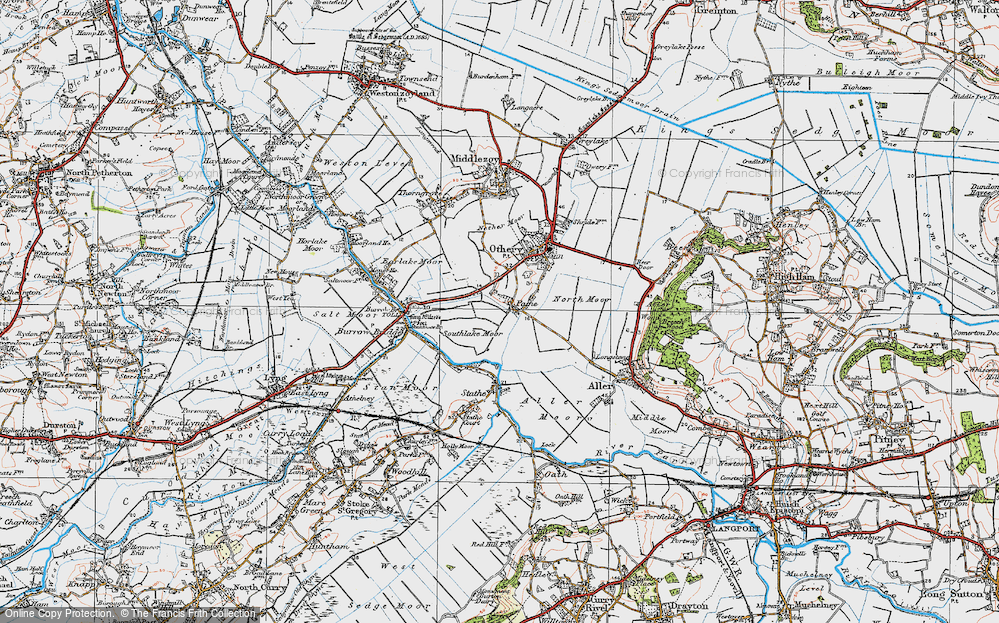 Old Map of Pathe, 1919 in 1919