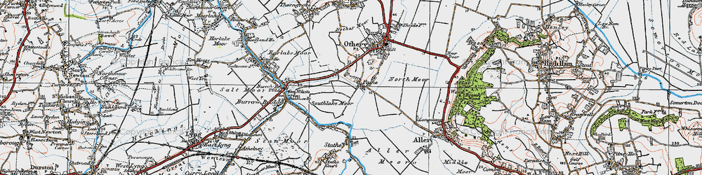 Old map of Pathe in 1919
