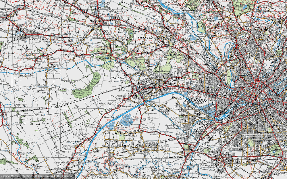 Old Map of Patricroft, 1924 in 1924