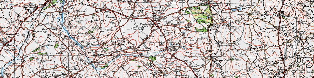 Old map of Binnerton Manor in 1919