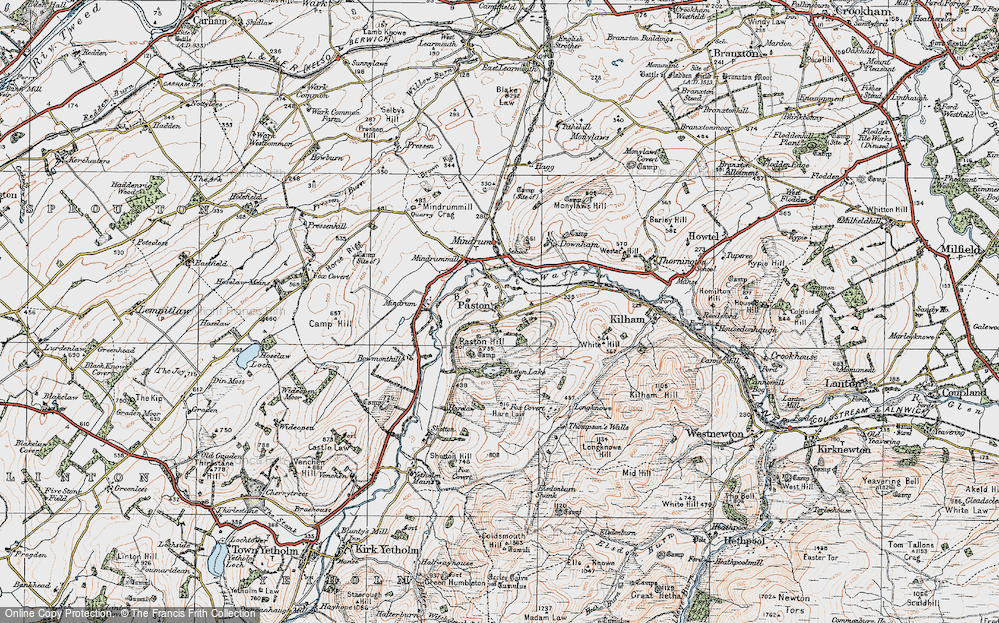 Old Map of Historic Map covering Whaup Moor in 1926