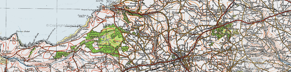 Old map of Paynter's Lane End in 1919