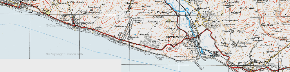 Old map of Peacehaven in 1920