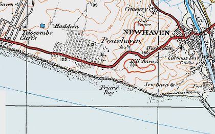 Old map of Peacehaven Heights in 1920