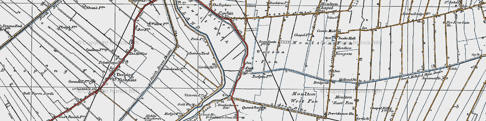 Old map of Peak Hill in 1922