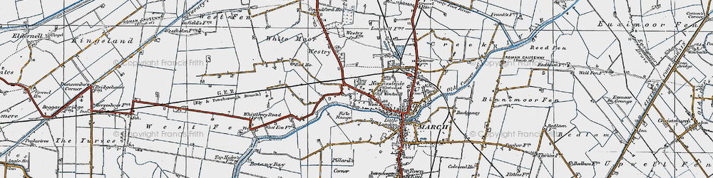 Old map of Peas Hill in 1922