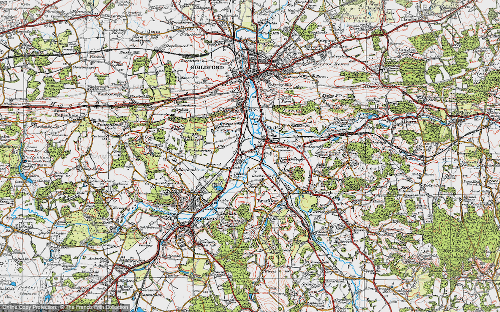 Old Map of Peasmarsh, 1920 in 1920