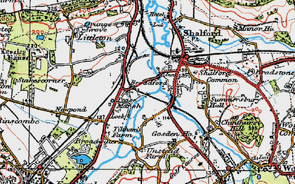 Old map of Peasmarsh in 1920