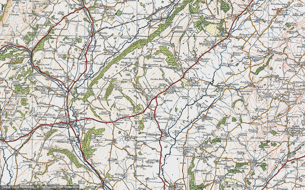 Old Map of Pedlar's Rest, 1920 in 1920