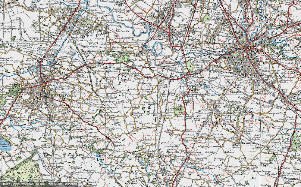 Old Map of Peel Hall, 1923 in 1923