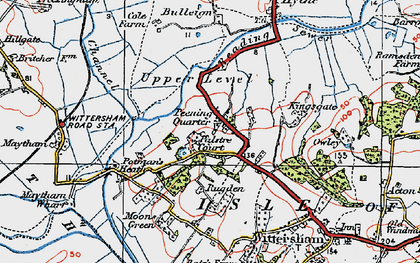 Old map of Peening Quarter in 1921