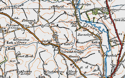 Old map of Pelcomb Bridge in 1922