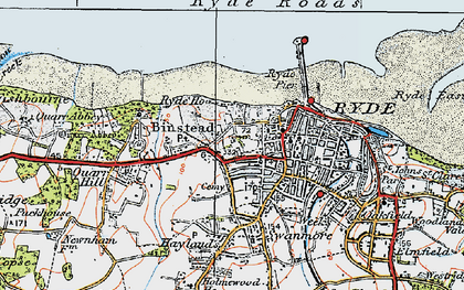Old map of Pelhamfield in 1919