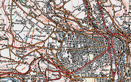 Old map of Pellon in 1925