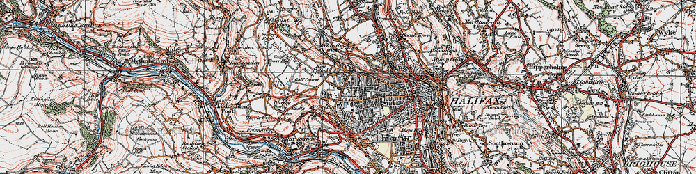 Old map of Pellon in 1925